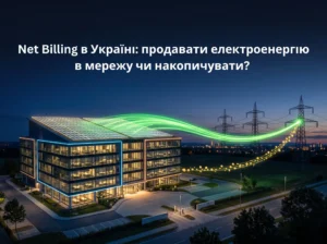 Net Billing в Україні — надлишок сонячної енергії продається в мережу за ринковою ціною, гроші зараховуються на рахунок